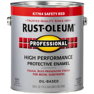Rust-Oleum 1 Gal Professional High Performance Gloss Safety Red Enamel Paint