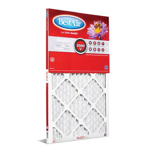 BestAir 14"x25"x1" AC Furnace Filters MERV 11