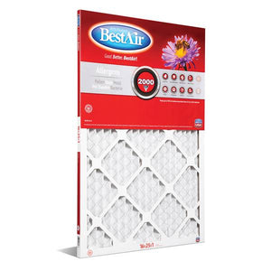 BestAir 16"x25"x1" AC Furnace Filters MERV 11