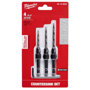 Milwaukee 3 Piece Countersink Set