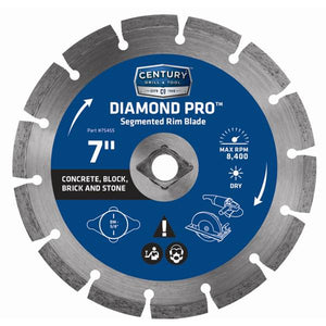 Century Drill & Tool 7" Diamond Segmented Rim Saw