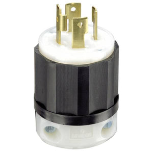 Leviton 30A/125/250V 3 Pole, 4 Wire, Grounding Locking Plug
