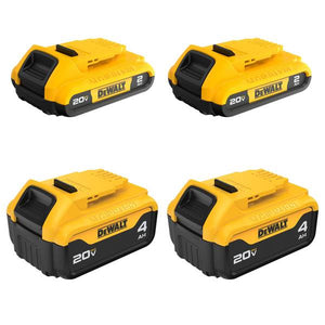 DEWALT 4-Pack, 20V MAX* Battery