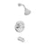 AquaVista Single-Handle Tub and Shower Faucet Set