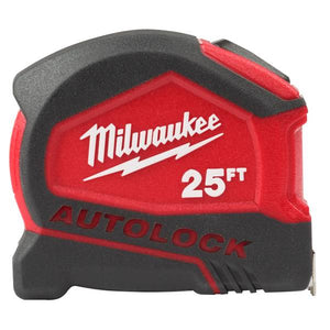 Milwaukee 25 ft Compact Auto Lock Tape