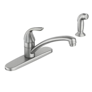 Moen Adler Single Handle Kitchen Faucet with Sprayer