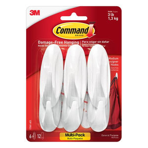Command 6-Count Medium Designer Hooks Multi-Pack
