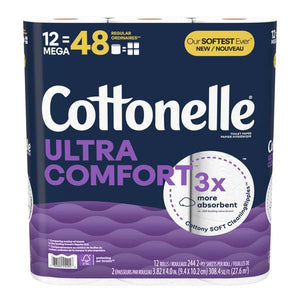 Cottonelle 12-Pack Ultra Comfort Mega Roll Toilet Paper