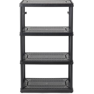 Gracious Living 4 Shelf Medium Duty Ventilated Shelving Unit