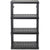 Gracious Living 4 Shelf Medium Duty Ventilated Shelving Unit