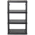 Gracious Living 4 Shelf Medium Duty Ventilated Shelving Unit