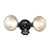 Halo Black Twin Security Flood Light