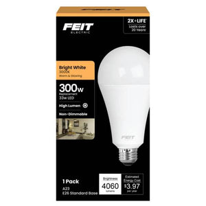 FEIT Electric A23 300W Eq. Warm White High Lumen LED