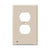 Westek LumiCover Light Almond Core Classic Duplex Outlet Nightlight Wall Plate