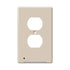Westek LumiCover Light Almond Core Classic Duplex Outlet Nightlight Wall Plate