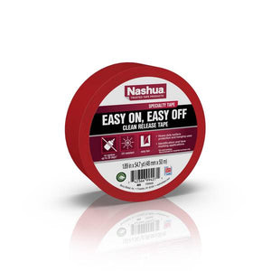 Nashua Tape Products 1.89 in. x 54.7 yd. Easy On, Easy Off Clean Release Tape in Red