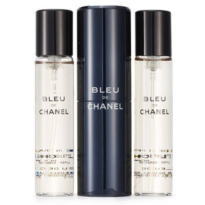 Bleu De Chanel Eau De Toilette Travel Spray &amp; Two Refills