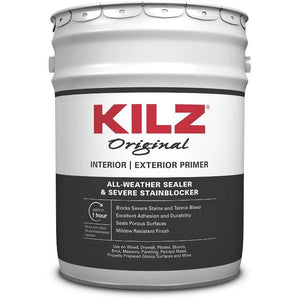 KILZ Original Interior/Exterior Oil-Based Primer, Sealer & Stainblocker (5-Gallon)