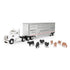 ERTL 1:32 Freightliner 122SD Semi with Cattle Trailer