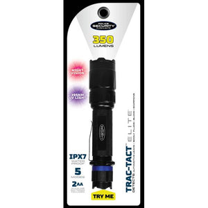 Police Security Trac Tact 2AA Black Flashlight