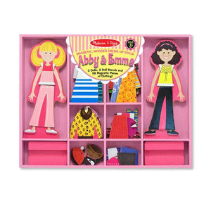 Melissa & Doug Abby and Emma Magnetic Dress-Up