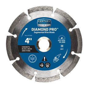 Century Drill & Tool 4" Diamond Pro Saw Blade