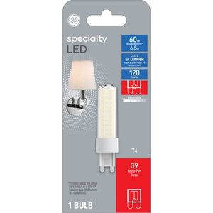 GE Specialty LED 60-Watt EQ T4 Soft White Dimmable LED Light Bulb
