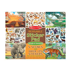 Melissa & Doug Reusable Jungle & Savanna Sticker Pad