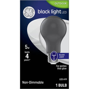 GE 60 Watt EQ A19 Blacklight Bulb