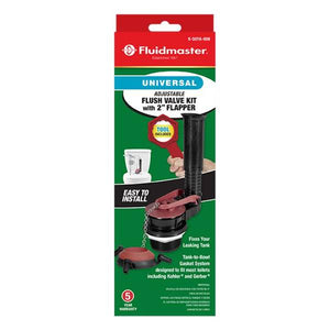 Fluidmaster 2" Adjustable Flush Valve Kit with Flapper