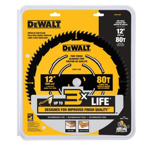 DEWALT 12" 80T Fine Finish Saw Blade