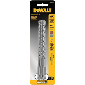 DEWALT 3-piece Impact Ready Masonry Bit Set