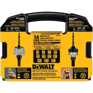 DEWALT 14 Piece Bi-Metal Hole Saw Kit