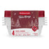 Rubbermaid 4-Pack Rhubarb TakeAlongs Square Containers