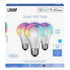 FEIT Electric 3-Pack 60 Watt RGBW A19 Smart Bulbs