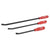 Performance Tool 3-Piece Pry Bar Set with Strike Cap