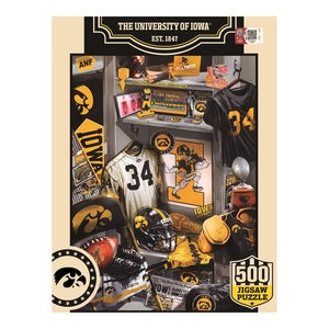 Masterpiece Puzzle 500-Piece Iowa Locker Room Puzzle