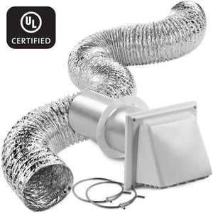 Imperial 4" x 8' Dryer Vent Kit with Pest Guard