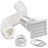 Imperial 3"-4" x 5' Bath Fan Vent Kit