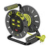 Masterplug 3ft Cord Storage Reel, Retractable Extension Lead with Winding Handle