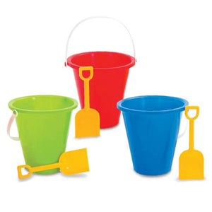 Amloid 8" Pail and Shovel Sand Toy Assortment