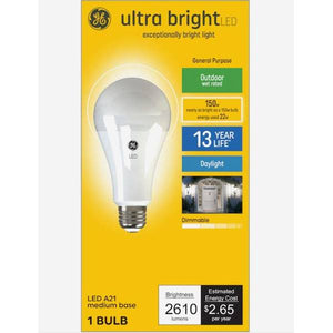 GE LED Ultrabright A19 DL Bulb