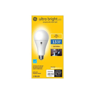 GE LED Ultrabright A19 SW Bulb