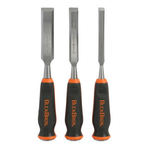 Buck Bros 3-Count Comfort Grip Wood Chisel Set