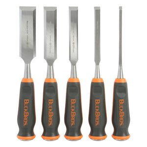 Buck Bros 5-Count Comfort Grip Wood Chisel Set