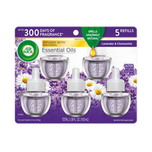 Air Wick 5-Count Lavender Chamomile Scented Oils Refill