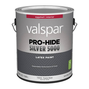 Valspar 1 Gallon Pastel Base Eggshell Pro-Hide Silver 5000 Interior