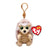 Ty Beanie Belly Clip Bumper Tan Hedgehog