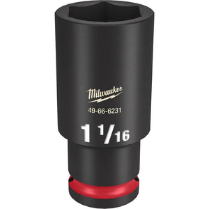 Milwaukee 1/2" Drive 1-1/16" Deep 6 Point Socket