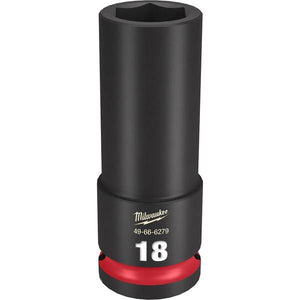 Milwaukee 1/2" Drive 18MM Deep 6 Point Socket